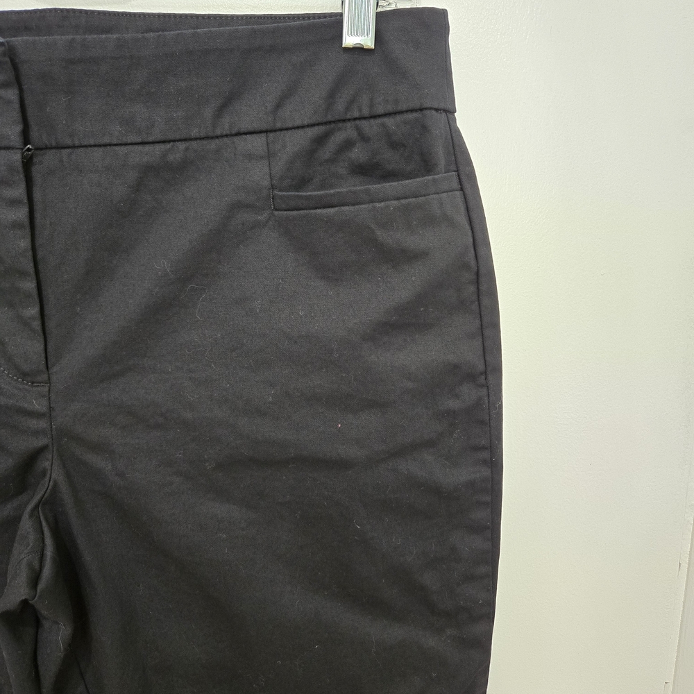 Ann Taylor Factory Black Stretch Business Casual Capri Pants Size 10P - Picture 3 of 7